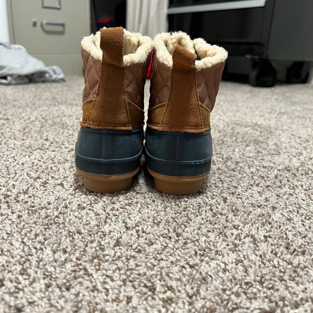 Khombu Brown and Blue Winter Boots - Picture 4 of 5